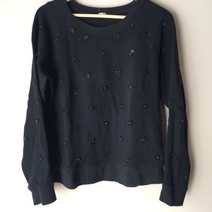 Black J. Crew sweatshirt